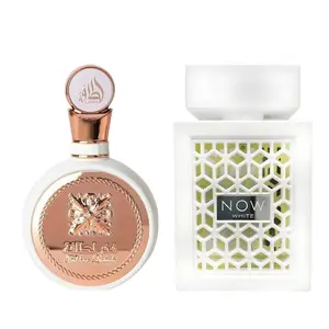 (2pc Bundle Pack) Fakhar Women + Rave Now White by Lattafa EDP Spray, 3.4oz