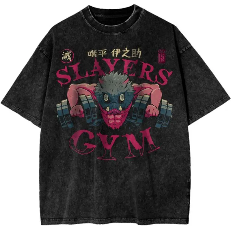 Men's Vintage Anime Comic Art Otaku Style Crew Neck T-Shirt - Distressed Cotton Figure Pump Cover for Gym, Short Sleeve Machine Washable Streetwear Activewear Top, Graphic, Anime Style, 3Xl, Cute, Shortsleeve, Tshirt, Casual, Menswear, Round Neck, Fitted,