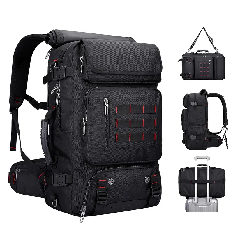 2026 New Men’s Tactical Backpack - Durable Outdoor Rucksack, Camping Backpack, Large Capacity for Outdoor Hiking, 16-in Laptop Bag with Separate Shoe Pocket Tidy, Zipper-Equipped Leisure Bag, Christmas/Birthday Gift