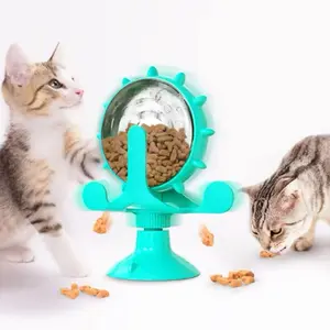 Interactive Treat Leaking Toy - Small Dogs & Kittens Fun Dispenser with Rotatable Wheel for Mental stimulation and Playtime