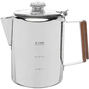 Bozeman Percolator Coffee Pot -- NO  or Plastic [9 cup]