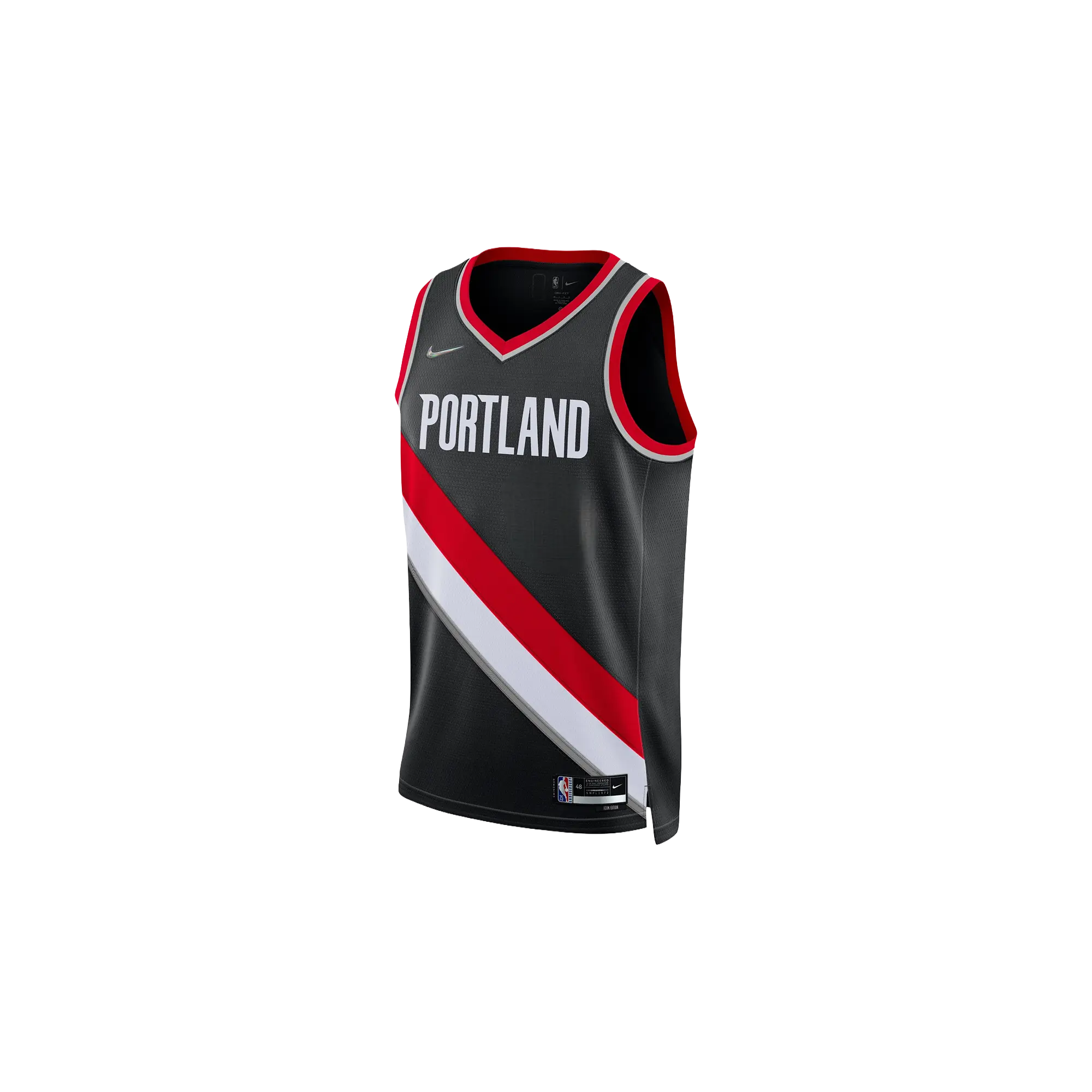 NBA Portland Trail Blazers 21/22 Diamond Icon Edition Swingman Jersey "Black" DN2629 010