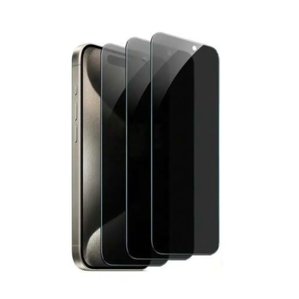3 Pack Privacy Screen Protector Compatible With IPhone 11 Pro Max 12 13 14 15 16 17, 9H Anti-Peeping Private Tempered Glass Film, Anti-Scratch, Suitable For Phone Case, Bubble Free