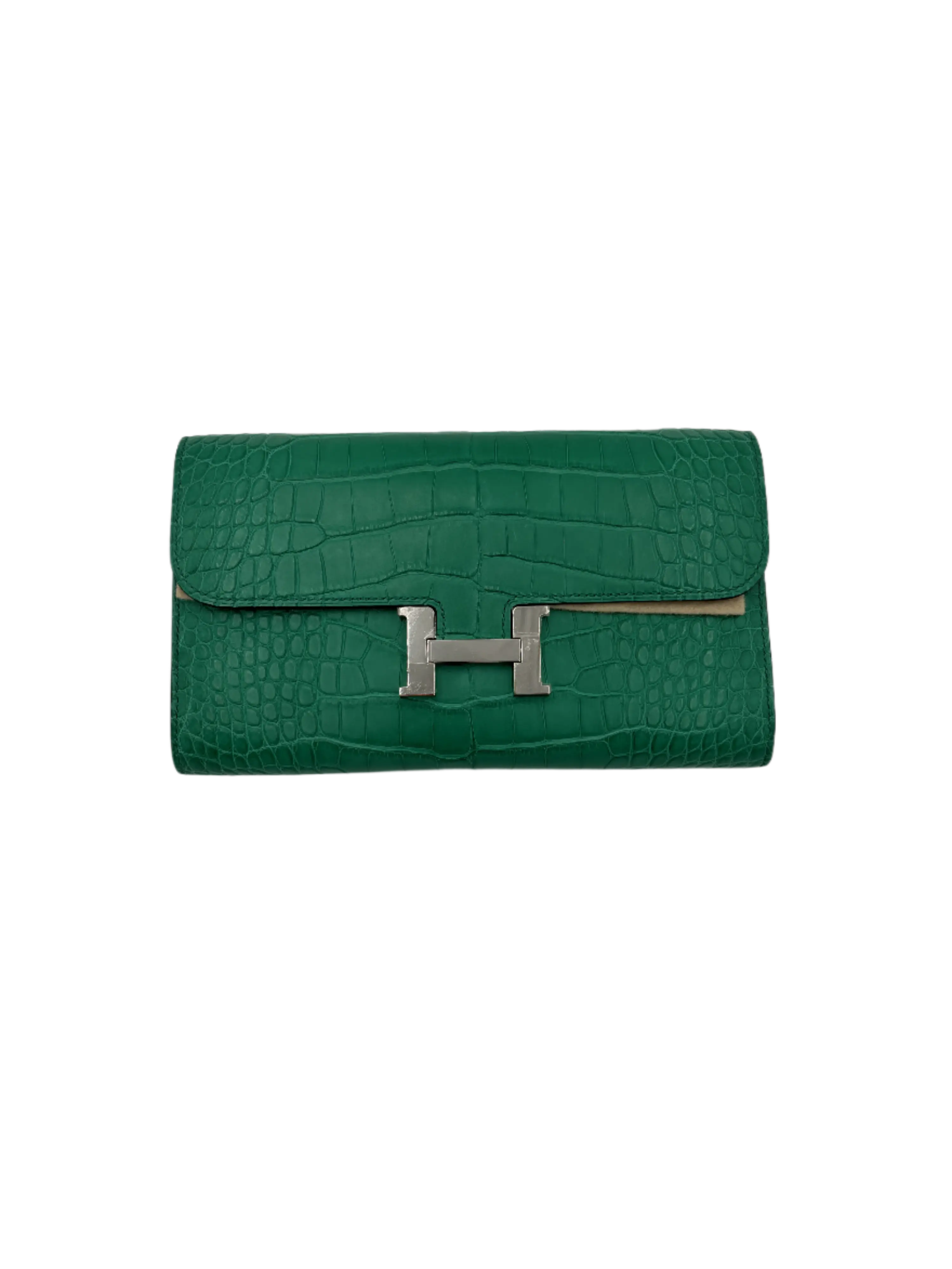 Pre-owned HERMÈS Aligator Mini Bags Hermes Constance To Go Verte Jade 2600040217819