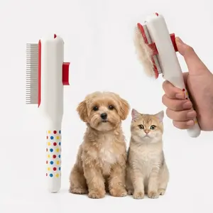 2PCS Cat comb,,dog comb for detangling and removing loose fur, Dog Shedding & Grooming Brush, Short & LongYHaired Dogs, Efficient Fur RemovalDeshedding Tool,flea comb essential for long-haired cats and dogs.