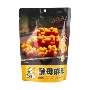PIAOLINGDASHU Yeast Dough Twists - Savory Salt & Pepper Flavor, 108g Crispy Snack