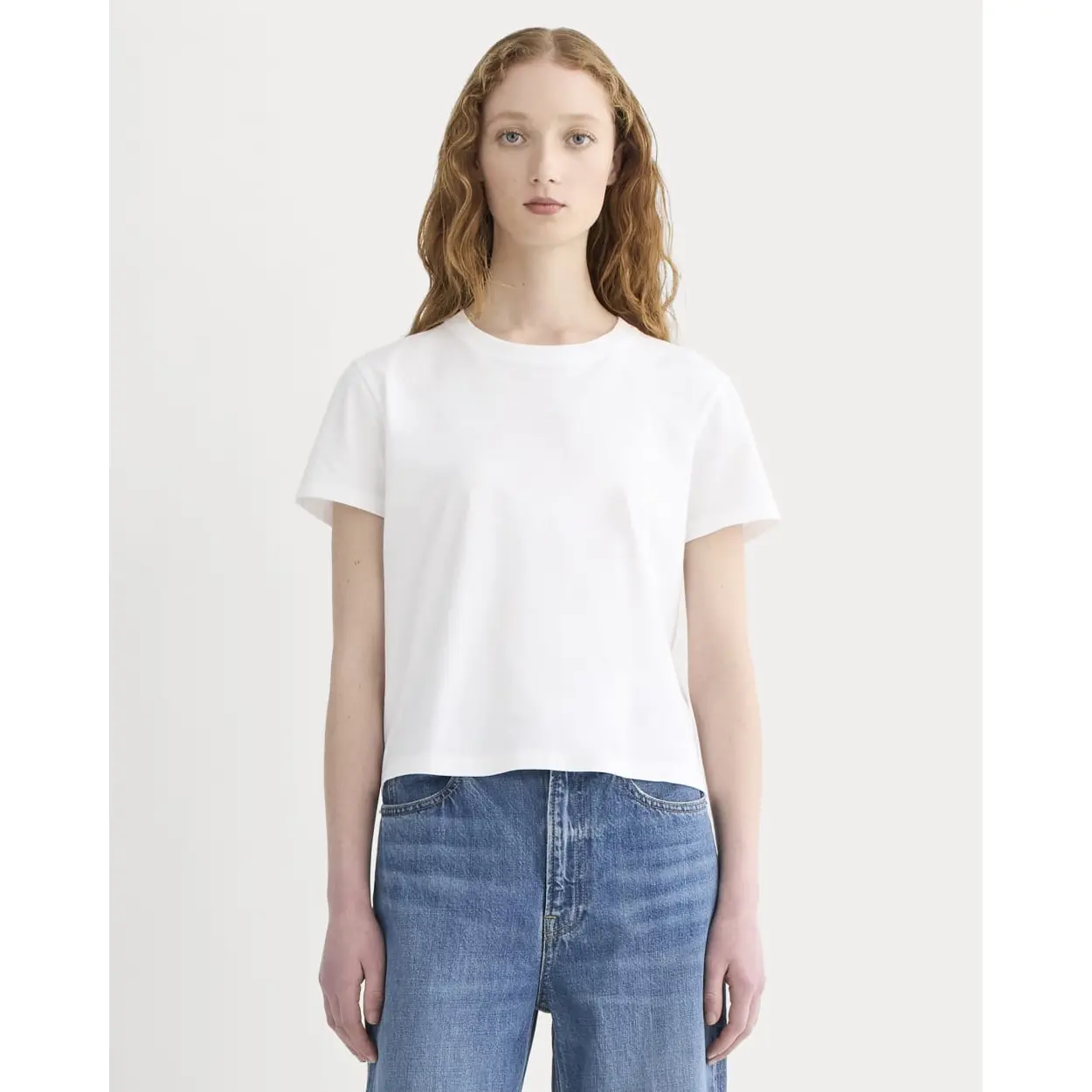 The Box-Cut Tee in Essential Cotton | No Pocket The Box-Cut Tee in Essential Cotton | No Pocket