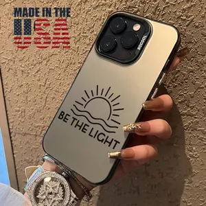 Phone case for iPhone 16 Pro Max 15 Plus 14 13 12 11 XR XS Inspirational Sunshine Matte Drop Protection Silicone Cover Protector Screen Protector