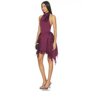 MAJORELLE Dolores Mini Dress in Wine