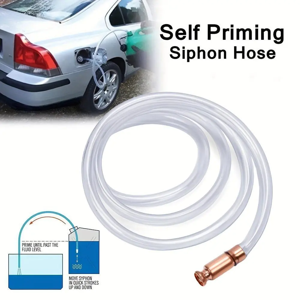 Effortlessly Extract Oil with our Automobile Oil Suction Pump - Manual Extractor with Red Copper Siphon Refueling Pipe, Oil Delivery Pipe, and Urea PVC Pipe