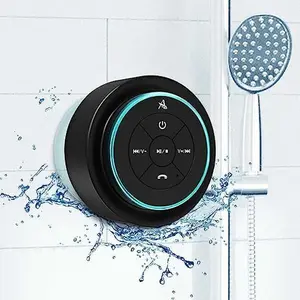 , Upgraded, Pro Shower Speaker, Certified IPX7   Speaker, with Suction Cup,  Lanyard, 8W  Sound&Rich Bass, 15H Playtime, Ideal Gifts - SoundAngel Mate(2 Gen)