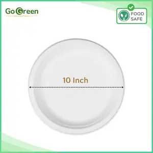 10" COMPOSTABLE PLATE - COUNT 500 disposable tableware