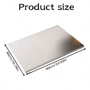 Stainless Steel Heavy-Duty Chopping Board for Kitchen Countertop Use