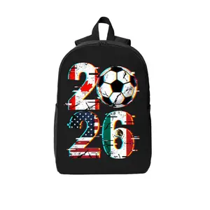 2026 USA Canada Mexico Backpack | Spacious design with side pockets, perfect for football fans to carry equipment and participate in matches!