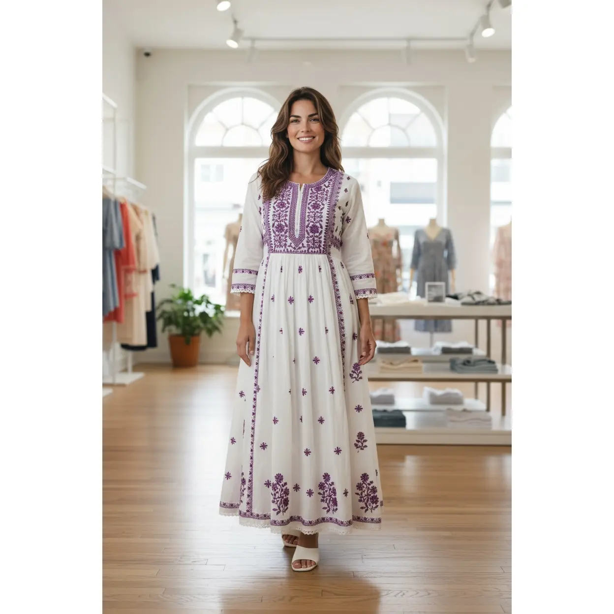 Cotton Chikankari kurti