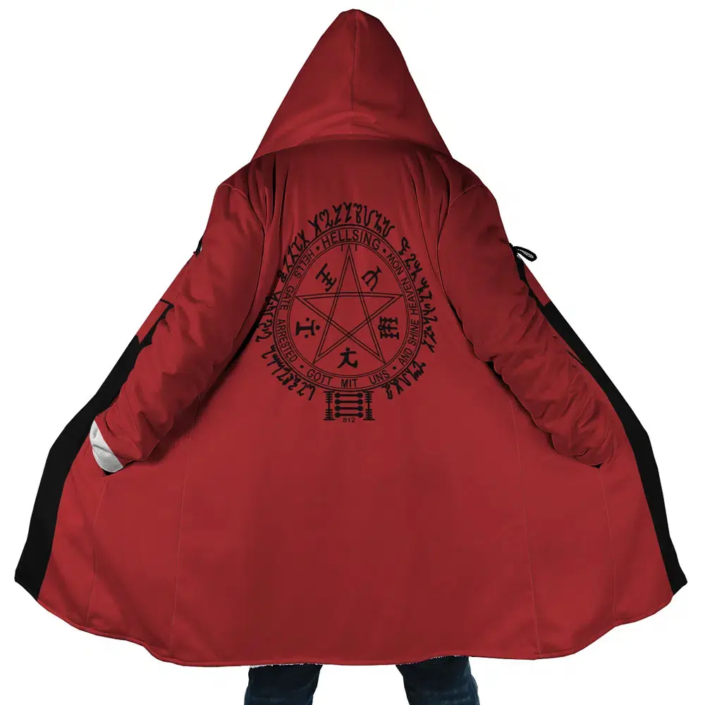 Alucard Emblem Hellsing Dream Cloak Coat, Fan Gift