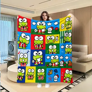 Luxurious Soft Plush Blanket, Warm Multifunctional Throw for Sofa Bed Car Office Camping, All-Season Gift Travel Essential
