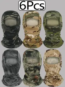 6Pcs Ski Mask Cover Balaclava Headwear Full Face Mask Summer Face Cover UV Windproof Balaclava for Men Women Outdoor Sports Breathable Full Face Mask for Skiing Outdoor Sports
