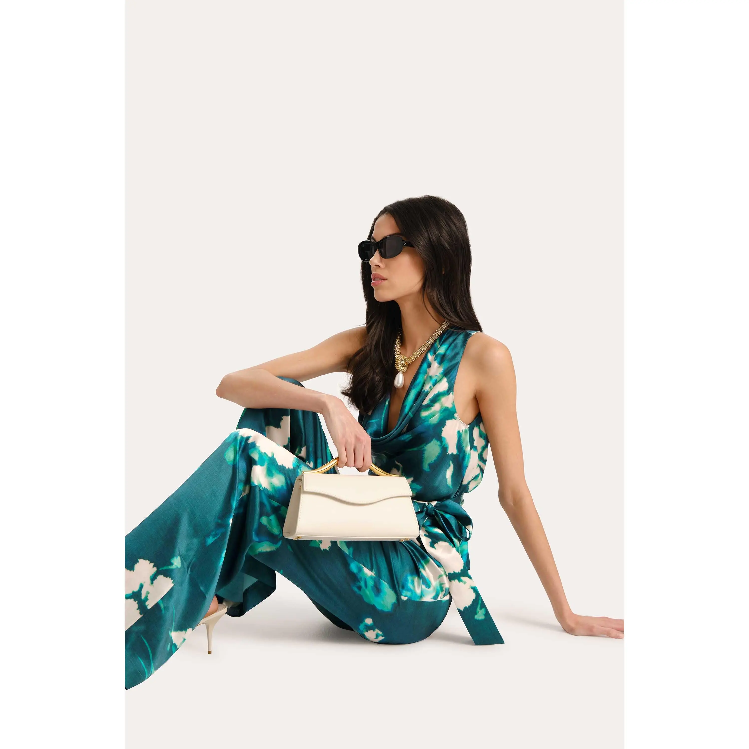 Delilah Floral Silk Pant Delilah Floral Silk Pant