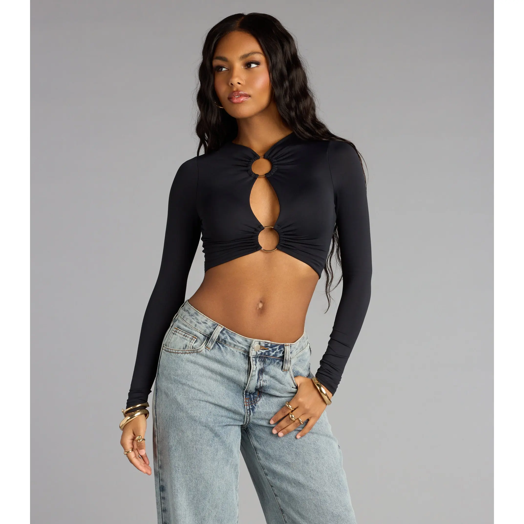 Cut Out Crop Top - TikTok Shop