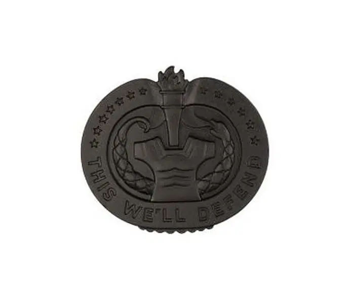 U.S. Army Drill Sergeant (Instructor) STA-BRITE® BLACK Metal Pin-on Badge