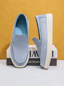 Men’s Slip-On Loafer Shoes - Effortless One-Step On Casual Flats, Comfortable Lightweight Platform Loafers for Men, Ideal for Driving, Office, Daily & Semi-Formal Occasions