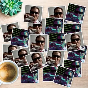 Stickers Pack 20 Pcs American Water Vinyl Psycho Bottle Car Calling Guitar Skateboard Bike Waterproof Bumper Luggage Aesthetic Laptop Colorful