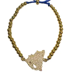 Pulsera de Acero con cordon ajustable