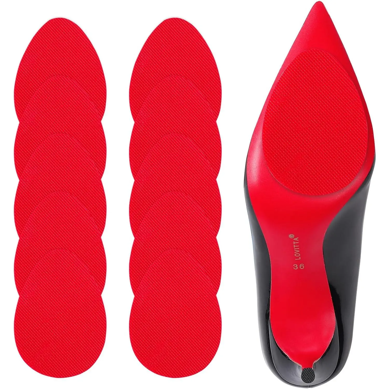 5 Pairs - Red