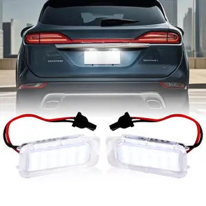 White 18-SMD LED Number Plate Lights, Automotive Lighting Assembly for Ford Explorer, Escape, Expedition, Fusion