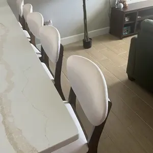 Best Choice Products Set of 2 Counter-Height Bar Stools, Armless W/Upholstered Seat Cushion & Backrest