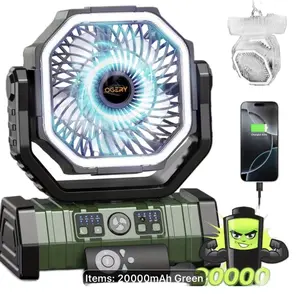 20000mAh Portable Camping Fan with Remote