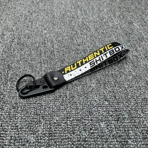 1pc shitbox Car KeyStrap JDM Keychain Key Ring Lanyard Tags KeyringTow Car Motorcycle Keyring FakTaxi KeyChain Car auto keyring