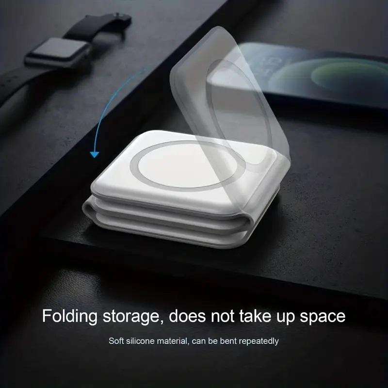 3-In-1 Foldable Wireless Charger For IPhone 12/13/14 Pro Max, For Airpods Pro, For IWatch. Portable Foldable Fast Charging Dock Magnetic Wireless Charger Folding Qi Wireless Charger Stand 15W Android Device
