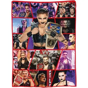 Rhea and Ripley Air Conditioning Blanket 2024 Wrestling Champion Blanket Ultra-Soft Blanket Portable Throw Blanket for Living Room Couch Sofa Carblack 40""X30""