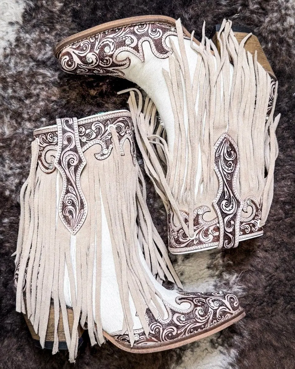 Hannah Canyon Fringed Boots by Myra Bag