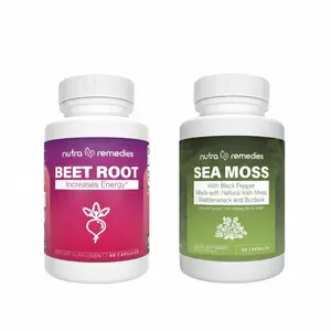 Sea Moss Capsules & Beet Root Powder Wellness Bundle – Daily Energy, Immune Support, Healthy Circulation & Digestive Wellness
