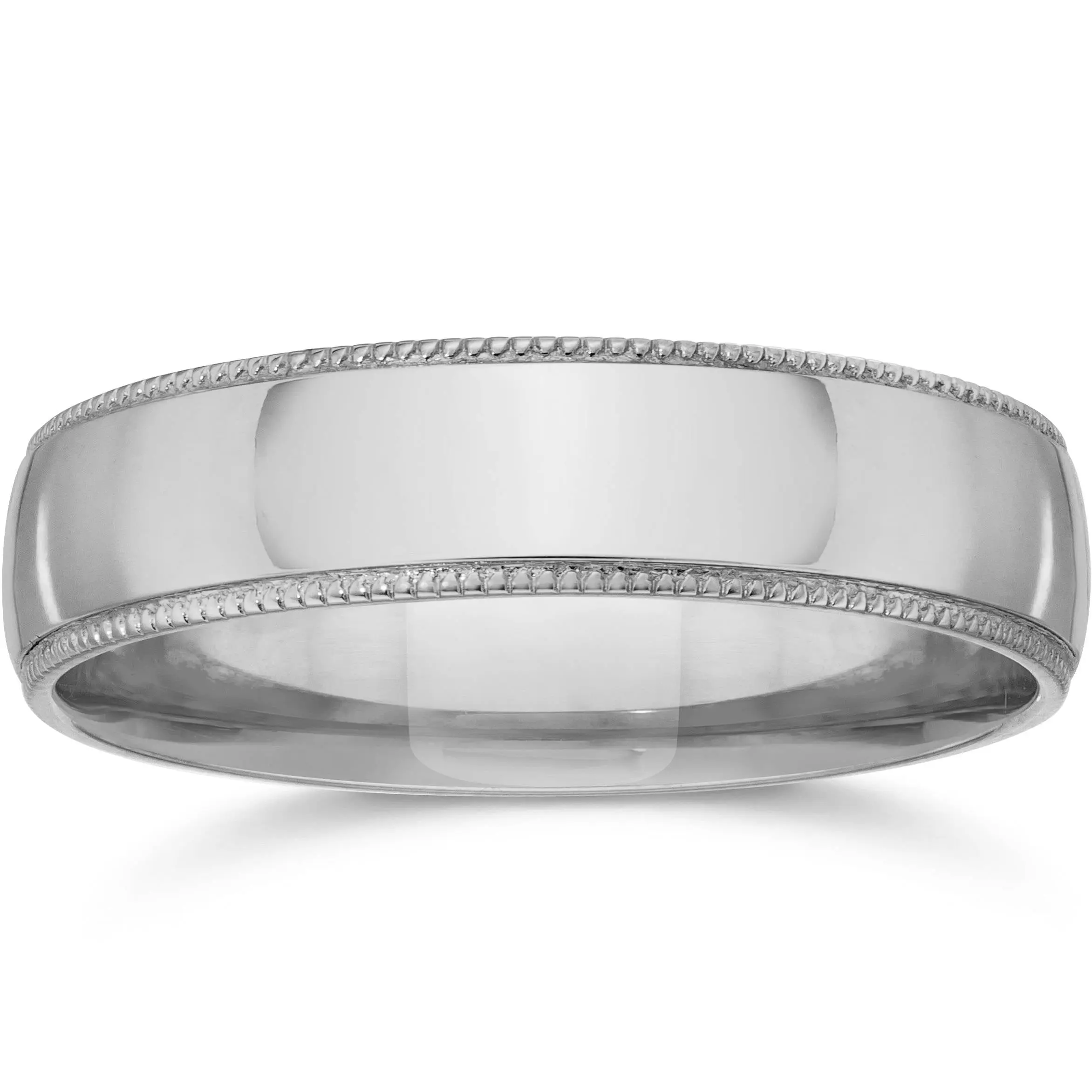 4mm Milgrain Mens Wedding Band 950 Platinum 4mm Milgrain Mens Wedding Band 950 Platinum