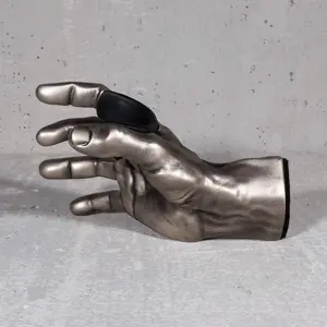 Silver Finish Classic Grip Wall Hanger - Right