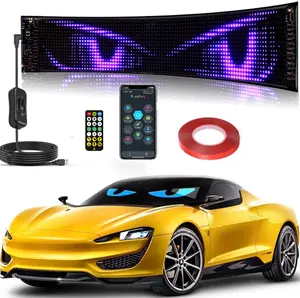 Evil Eye Flexible LED Display, Indoor Business Sign with Bluetooth App, Customizable Scrolling Text, Plastic Body, Custom Editor for Animations/Text/Graffiti (USB Charger Not Included)