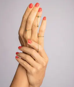 Adjustable Chain Ring, 14K Gold Filled Minimalist Chain Ring, Gift For Her, Rings For Women, Thin Ring, Trendy Rings, Ring Set