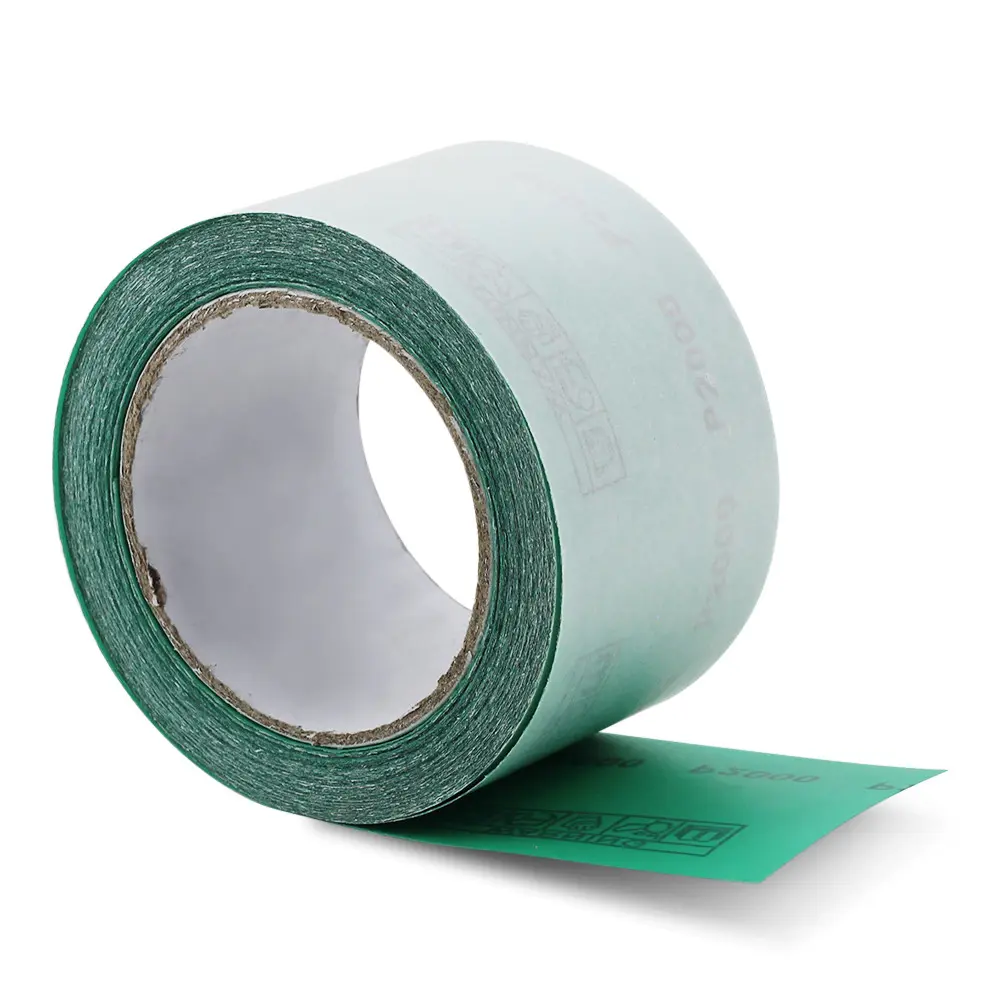 2-3/4" x 20 Yard Green Film Longboard PSA Continuous Sandpaper Roll