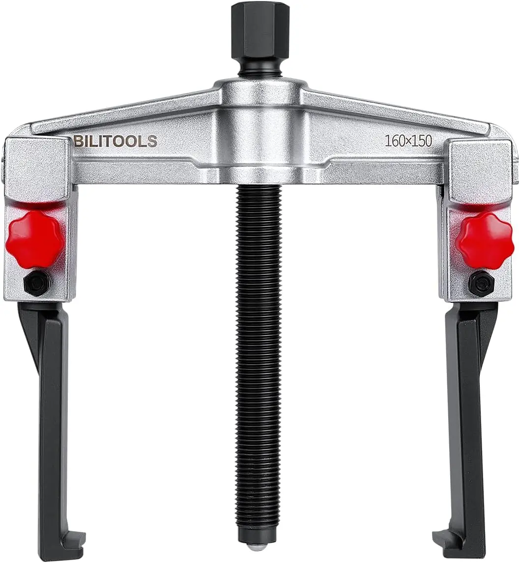 BILITOOLS 8" Adjustable Slim 2 Jaw Gear Puller, Bearing Pulley Removal Tool