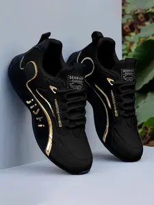 Men's Fashionable Lace Up Front Sneakers, Casual Comfortable Breathable Sports Running Shoes, Male All-match Round Toe Shoes for Daily Wear, Closed, Sporty Running Shoes