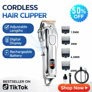 Rechargeable Cordless Hair Clipper Kit - Adjustable Clipper, Multifunctional Trimmer with Smart Charge Technology, Ideal for Men’s At-Home Haircutting & Daily Care