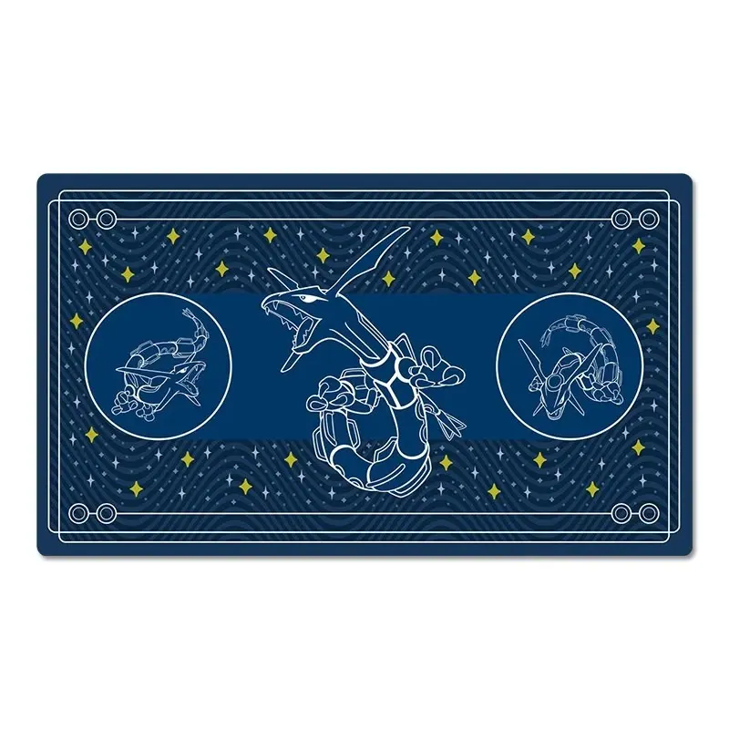 Rayquaza Board Game Pokemon Table Playmat Card Play Mat TCG CCG Pad Mousepad, Non-Stitched Mat