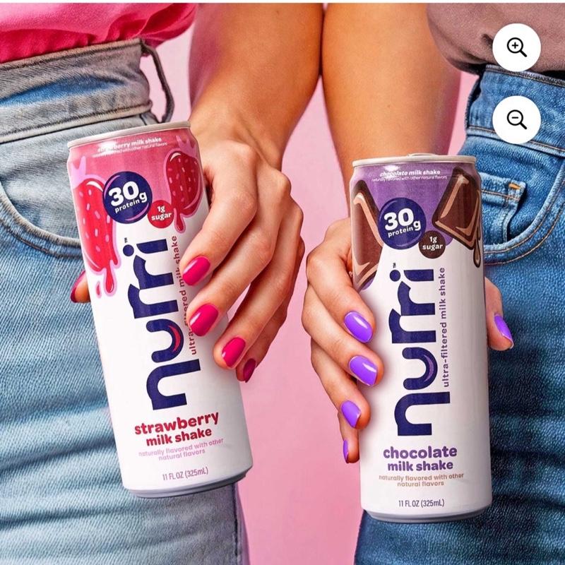 Nurri 30g Strawberry, Vanilla & Chocolate Low Sugar Ultra-Filtered Milkshake 11 fl. oz., 12 pk. High Protein Shake Beverage Flavor Low, Meal Replacement