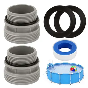 2pcs For (Intex) Pool Hose Adapter Conversion Kit 40mm to 1-1/2 Inch Connection