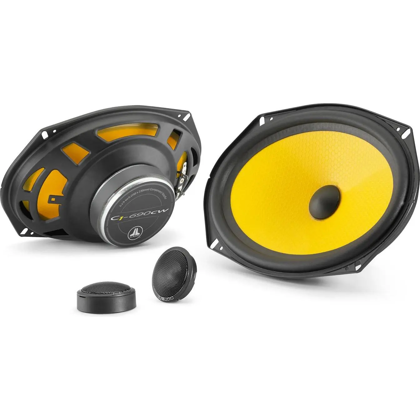 JL Audio C1-690 6"x9" Component Car Speakers, 60W RMS, 4Ω, Pair 010-03124-00 (99046)