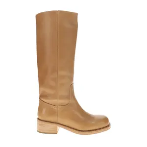 Steve Madden Womens Riggs Square Toe Pull On Casual Boots Knee High Low Heel 1-2" - Brown